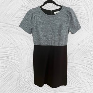 LOFT Gray & Black Dress